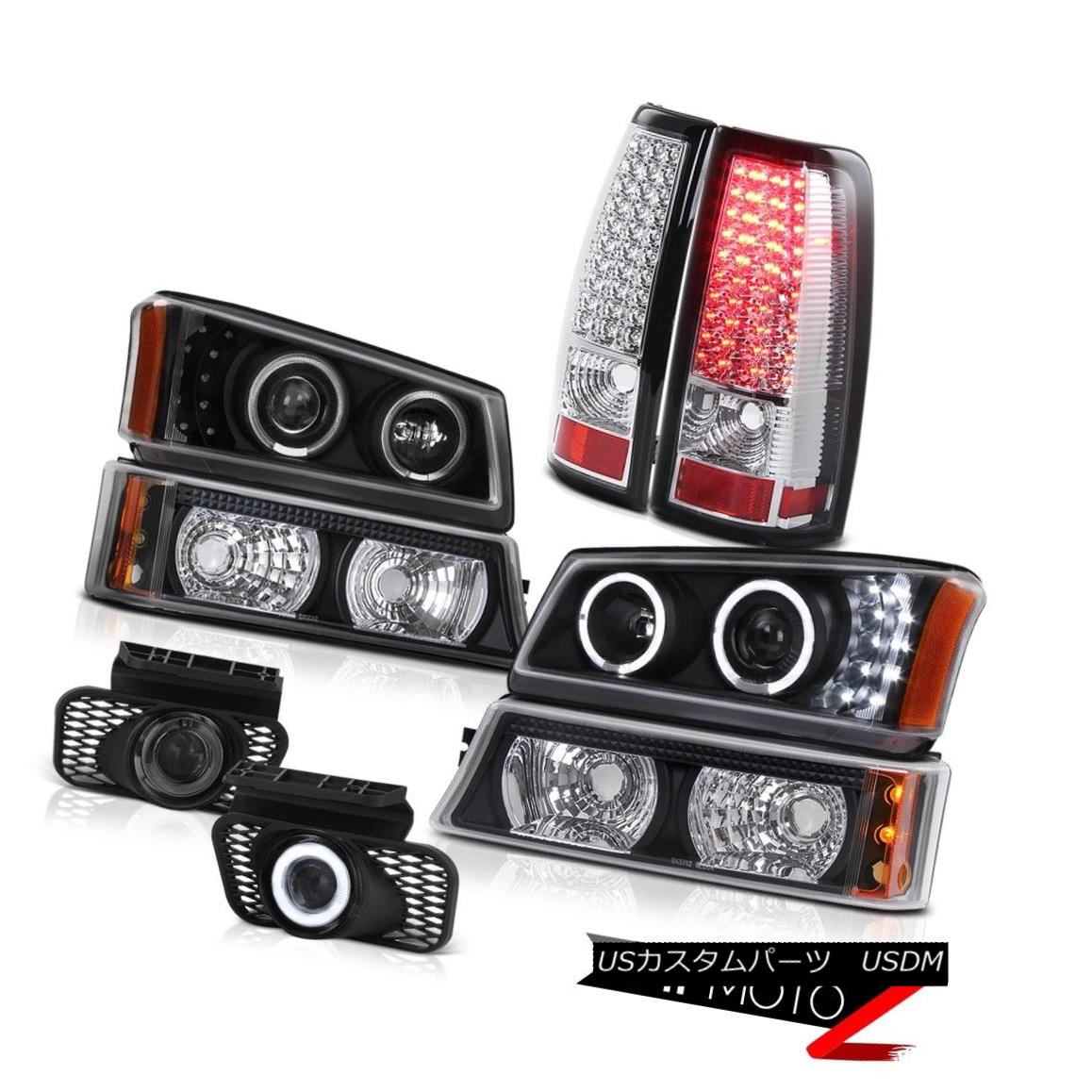 テールライト Halo Projector Headlights Parking Taillights LED Foglamps 2003-2006 Silverado LT HaloプロジェクターヘッドライトパーキングテールライトLED Foglamps 2003-2006 Silverado LT 【並行輸入品】
