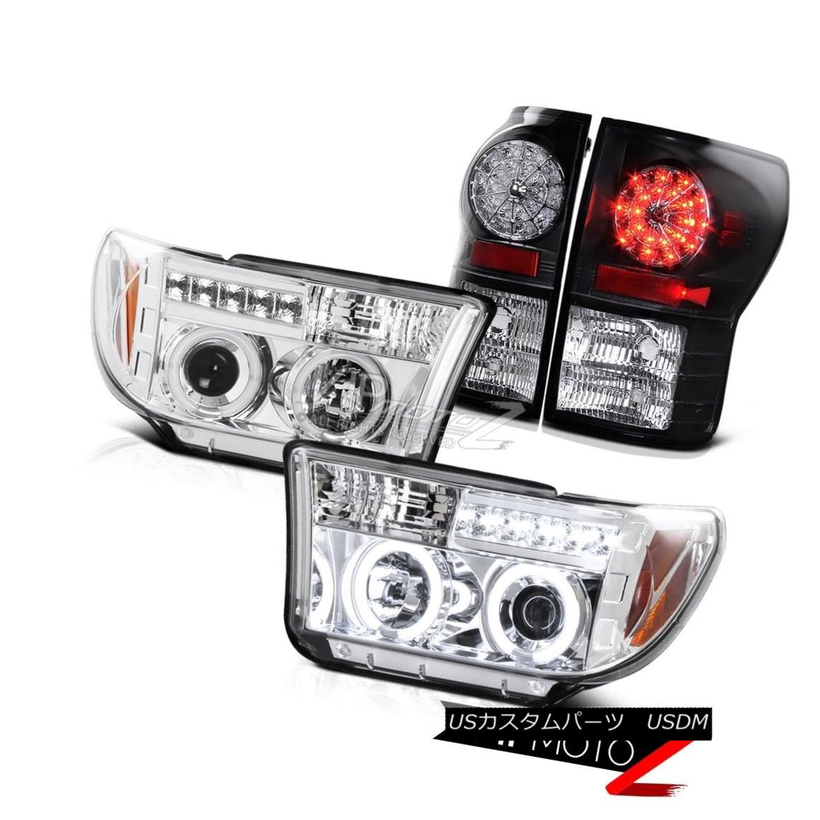 テールライト Chrome *CCFL* Angel Eye Projector Headlight+Black Led Tail light 07-13 Tundra Chrome * CCFL * Angel Eyeプロジェクターヘッドライト+ Blac k Ledテールライト07-13 Tundra 【並行輸入品】 73,689円