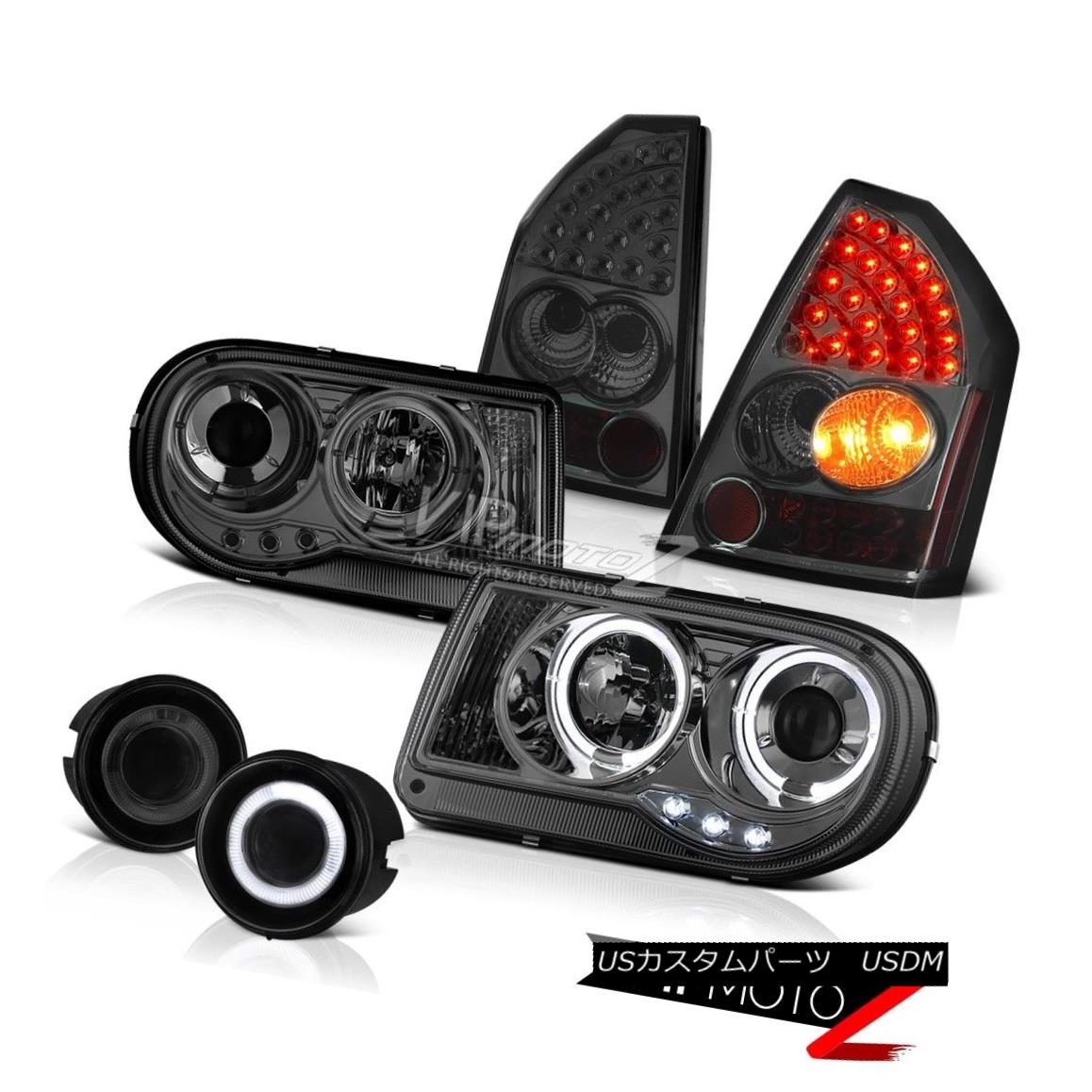 テールライト 2005-2007 Chrysler 300C SRT8 Halo Headlights Tail Light Tint Glass Projector Fog 2005-2007クライスラー300C SRT8ハローヘッドライトテールライトティントグラスプロジェクターフォグ 【並行輸入品】