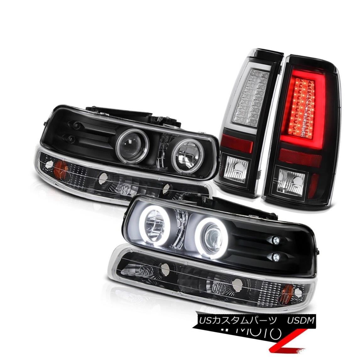 テールライト 99-02 Silverado LTZ Infinity Black Rear Brake Lamps Signal Light Headlights Cool 99-02 Silverado LTZ Infinityブラックリアブレーキランプシグナルライトヘッドライトクール 【並行輸入品】