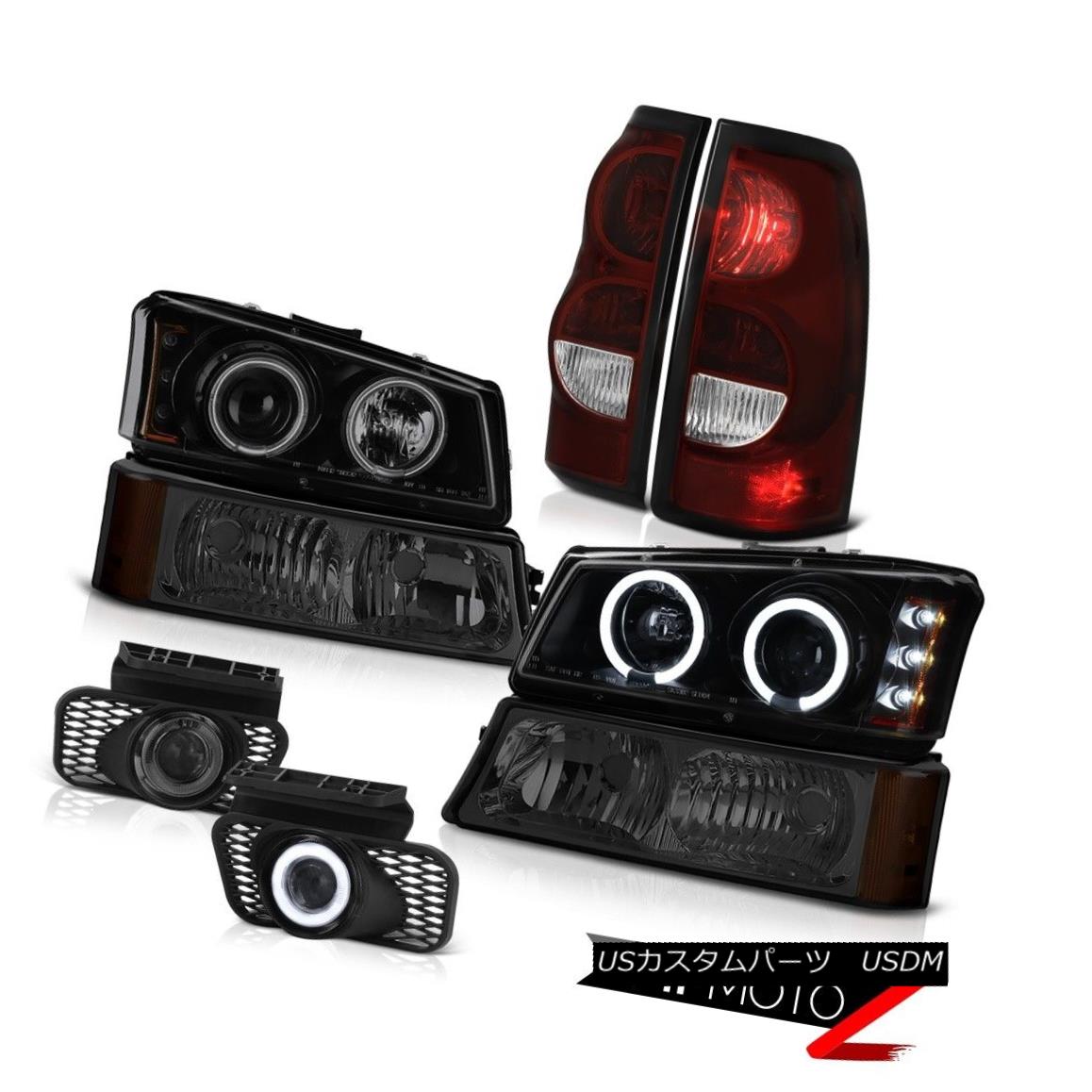 テールライト 03-06 Chevy Silverado Dark Smoke Fog Lights Tail Signal Lamp Darkest Headlamps 03-06 Chevy Silverado Dark SmokeフォグライトテールシグナルランプDarkest Headlamps 【並行輸入品】