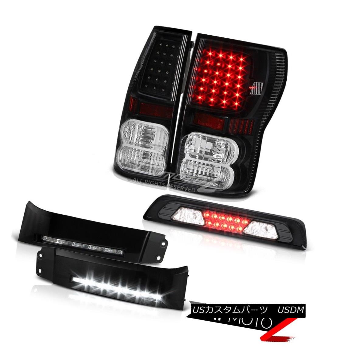テールライト 07-13 Toyota Tundra Platinum Black Bumper DRL Roof Cargo Light Tail Brake Lamps 07-13トヨタトンドラプラチナブラックバンパーDRLルーフカーゴライトテールブレーキランプ 【並行輸入品】