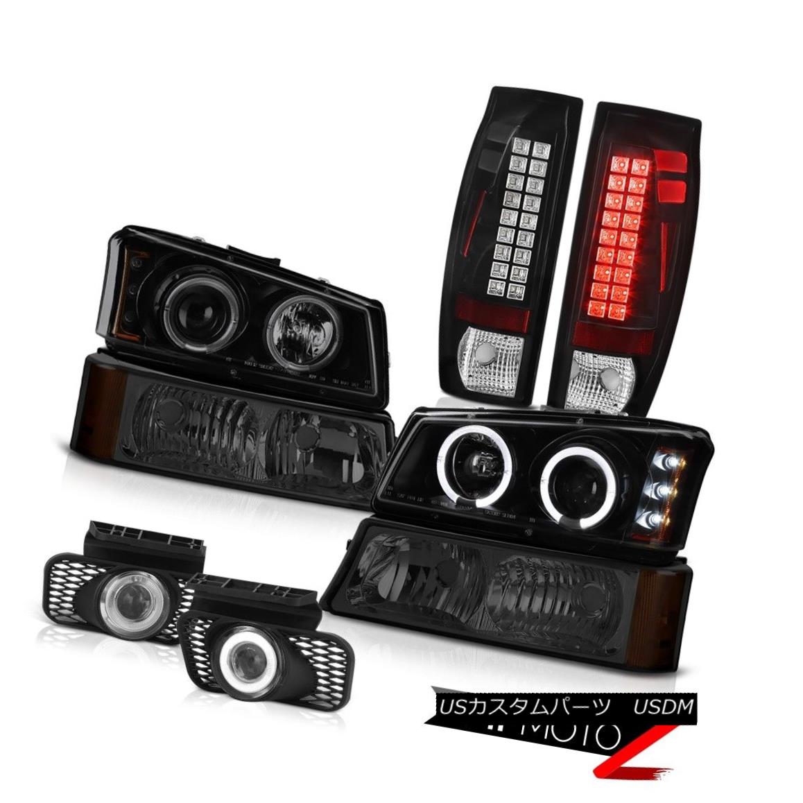 テールライト 2003-2006 Avalanche Chrome Fog Lights Inky Black Tail Bumper Light Headlights 2003年?2006年アバランチクロムフォグライトインキブラックテールバンパーライトヘッドライト 【並行輸入品】