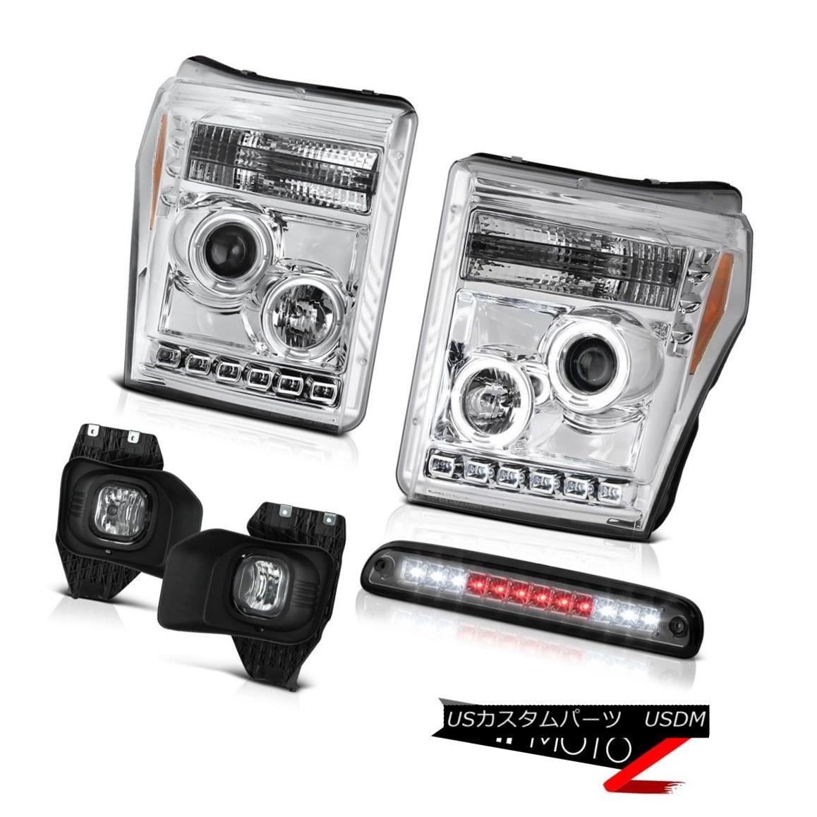 テールライト 11-16 F350 Xl Phantom Smoke Roof Cargo Light Euro Clear Fog Lamps Headlights 11-16 F350 X1ファントムスモーク屋根カーゴライトユーロクリアフォグランプヘッドライト 【並行輸入品】