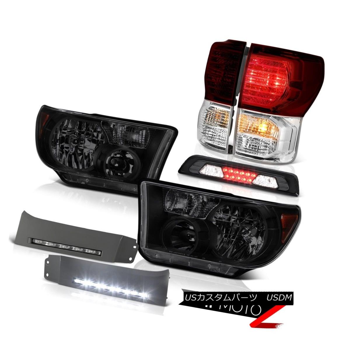 テールライト 2007-2013 Toyota Tundra Limited Headlights Bumper DRL Roof Cargo Light Taillamps 2007年?2013年トヨタ・トンドラ・リミテッドヘッドライトバンパーDRL屋根カーゴライト・テールランプ 【並行輸入品】