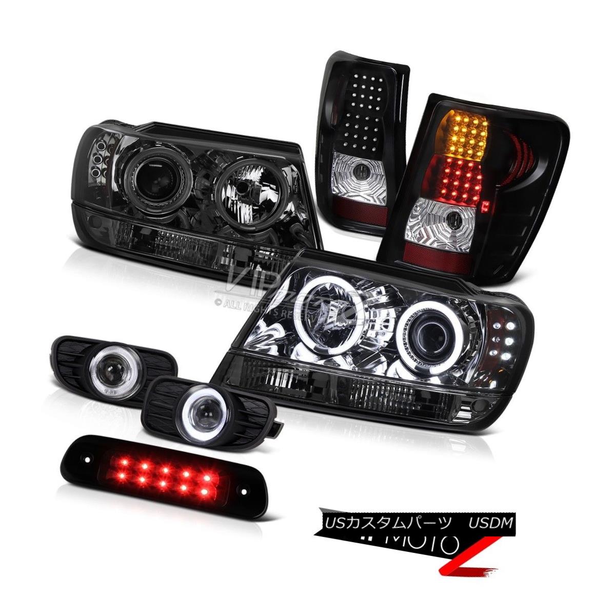 テールライト 99-03 Jeep Grand Cherokee WJ Laredo Roof Cargo Light Fog Lamps Tail Headlamps Bk 99-03ジープグランドチェロキーWJラレドルーフカーゴライトフォグランプテールヘッドランプBk 【並行輸入品】