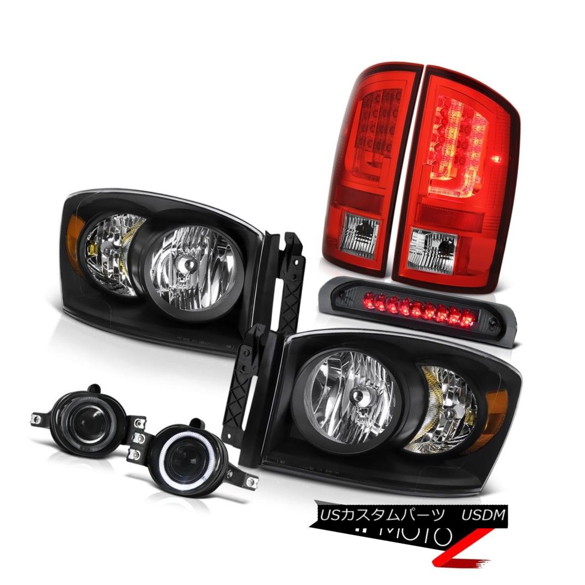 テールライト 2007-2008 Dodge Ram 1500 WS Red Tail Lights Headlamps Foglamps Roof Brake Lamp 2007-2008ダッジラム1500 WSレッドテールライトヘッドランプフォグランプルーフブレーキランプ 【並行輸入品】