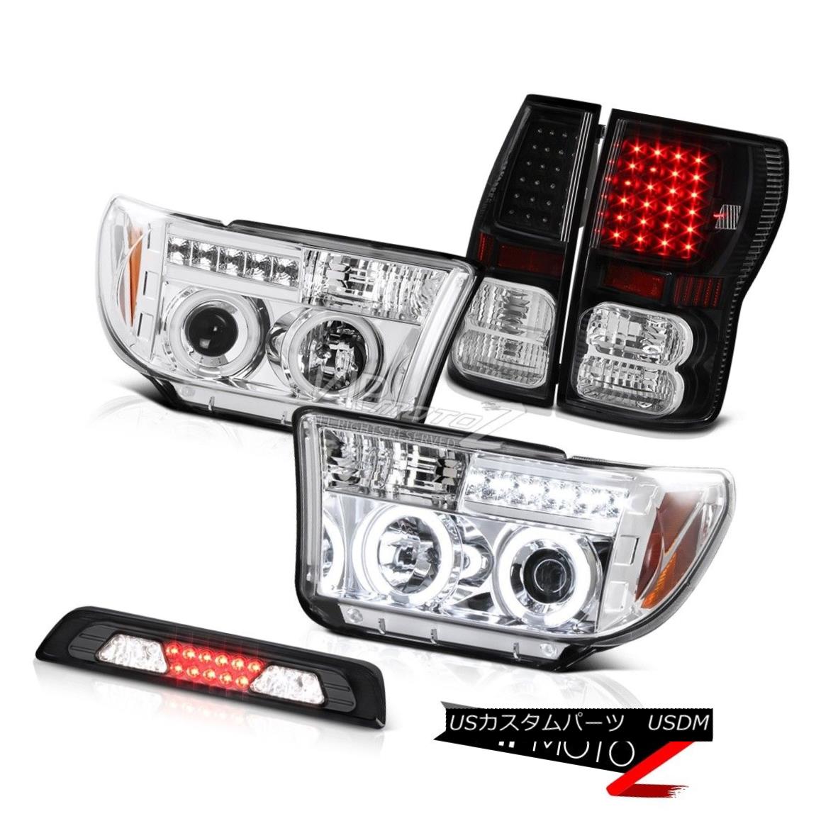 テールライト 07-13 Toyota Tundra Limited 3RD Brake Lamp Black Tail Lamps Headlamps SMD Newest 07-13 Toyota Tundra Limited 3RDブレーキランプブラックテールランプヘッドランプSMD最新 【並行輸入品】