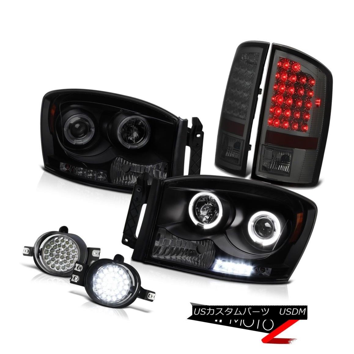 テールライト Halo LED Headlight Dark Brake Taillight Daytime Running Lamp SMD Ram V8 WS 07 08 Halo LEDヘッドライトダークブレーキテールライトデイタイムランニングランプSMD Ram V8 WS 07 08 【並行輸入品】
