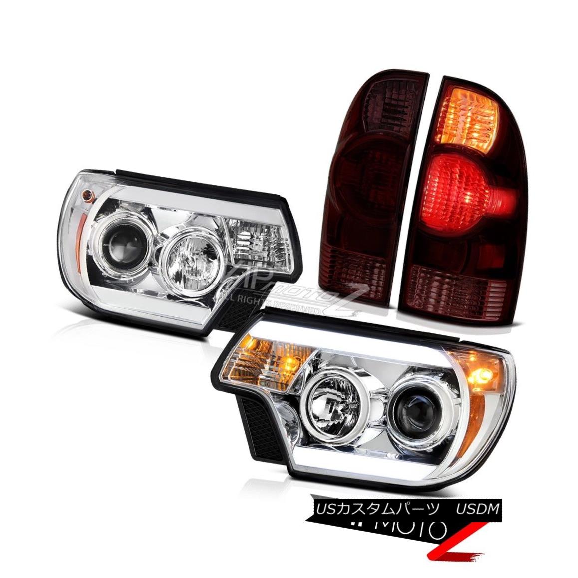 テールライト 12 13 14 15 Toyota Tacoma TRD Pro Headlamps smokey tail lamps Light Bar Newest 12 13 14 15トヨタタコマTRDプロヘッドランプスモーキーテールランプライトバー最新 【並行輸入品】