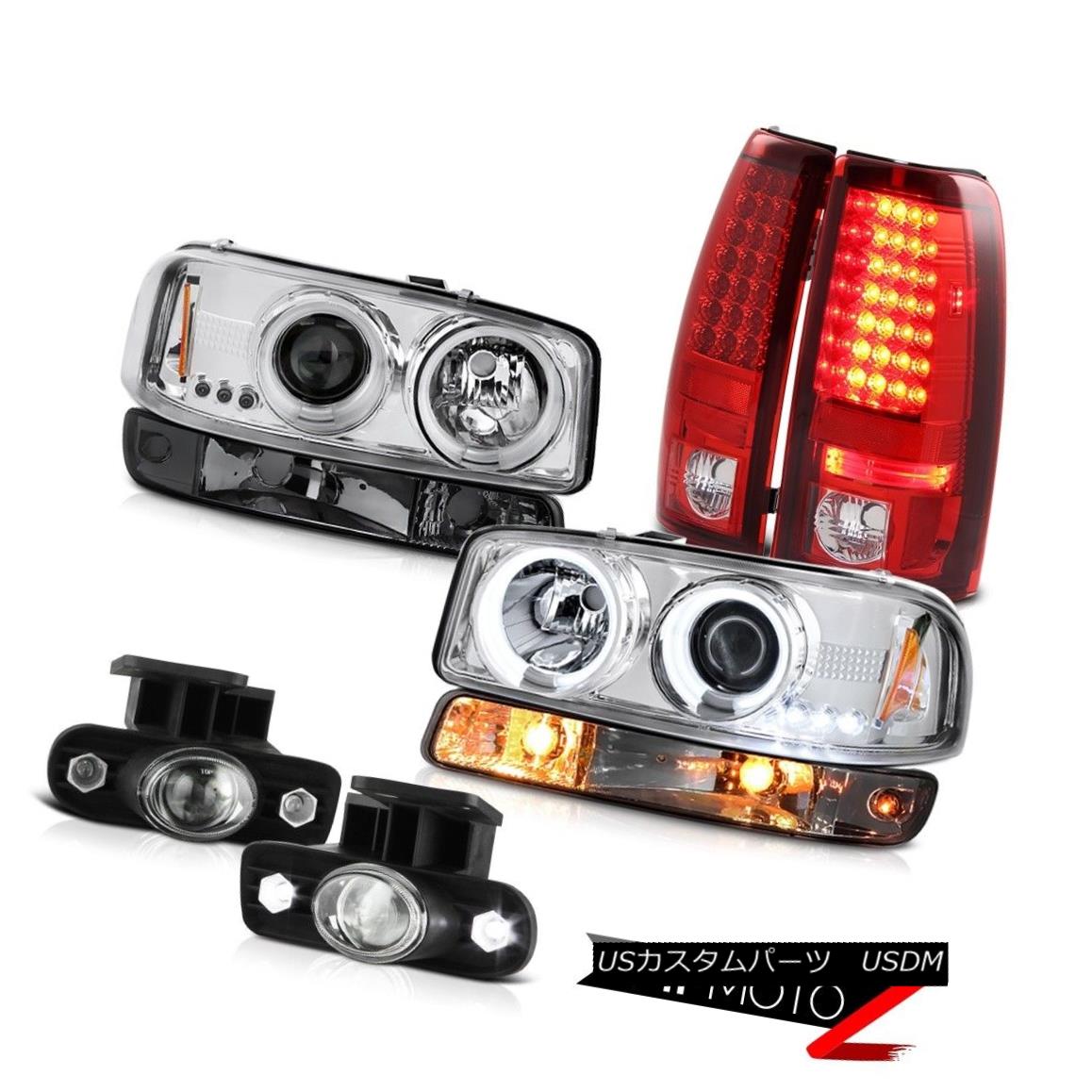 テールライト 99-02 Sierra SLE Foglights red clear smd taillamps signal light ccfl headlamps 99-02 Sierra SLE Foglightsレッドクリアsmdテールライトシグナルライトccflヘッドランプ 【並行輸入品】