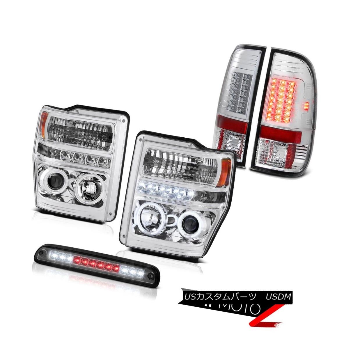 テールライト Halo Angel Eye Headlights Smoke Third Brake LED Taillights 08 09 10 F250 XLT ハローエンジェルアイヘッドライトスモークサードブレーキLEDテールライト08 09 10 F250 XLT 【並行輸入品】 74,597円