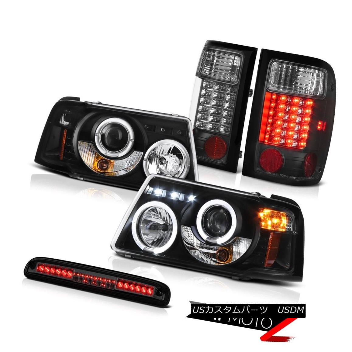 テールライト Black Halo LED Headlights SMD Tail Light 3rd Brake Tint 2001-2011 Ford Ranger V6 ブラックハローLEDヘッドライトSMDテールライト3rdブレーキティント2001-2011 Ford Ranger V6 【並行輸入品】