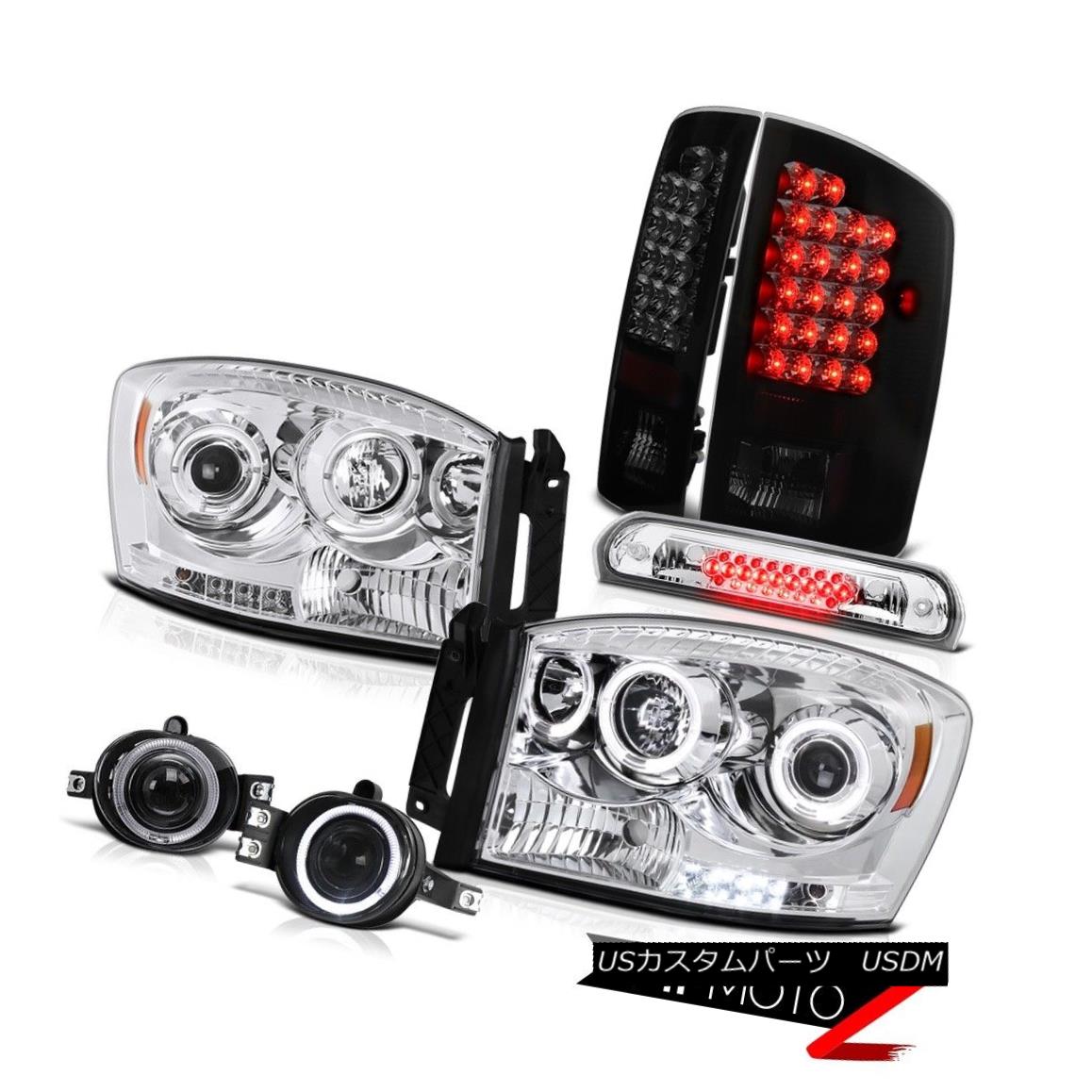 テールライト Projector LED Tail Lights Lamps Driving Fog Roof Stop Clear 2006 Dodge Ram ST プロジェクターLEDテールライトランプフォグルーフストップクリア2006 Dodge Ram ST 【並行輸入品】