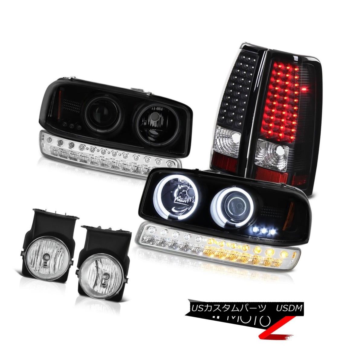 テールライト 03-06 Sierra C3 Fog Lamps Nighthawk Black LED Taillights Parking Light Headlamps 03-06シエラC3フォグランプナイトホークブラックLEDテールライトパーキングライトヘッドランプ 【並行輸入品】