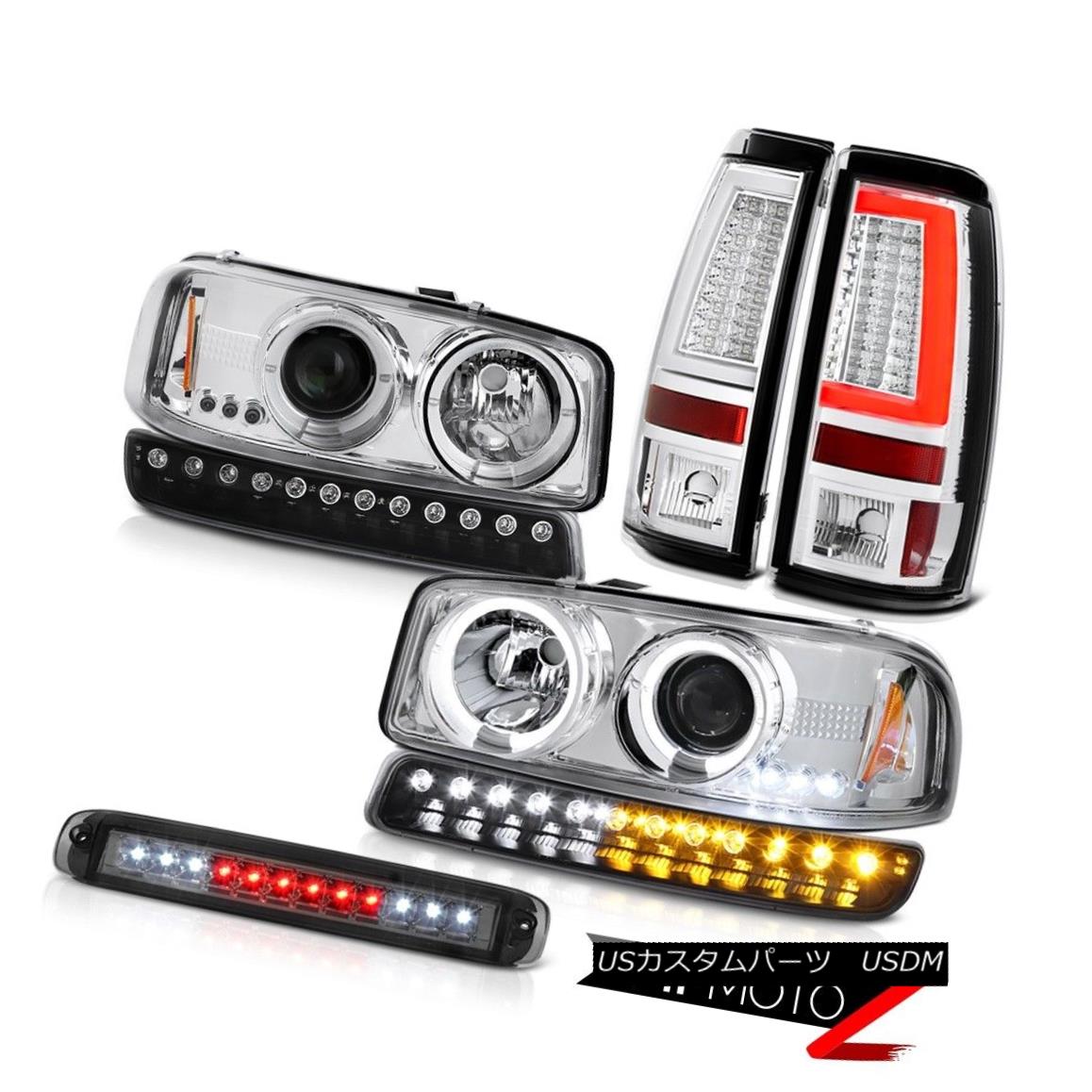 テールライト 1999-2006 Sierra GMT800 Rear Brake Lamps Smokey Roof Cab Lamp Signal Headlights 1999-2006 Sierra GMT800リアブレーキランプスモーキールーフキャブランプ信号ヘッドライト 【並行輸入品】