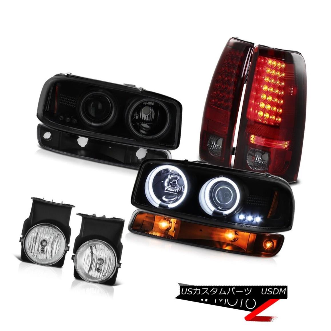テールライト 2003-2006 Sierra 1500 Fog lights tail turn signal darkest smoke ccfl Headlights 2003-2006 Sierra 1500フォグライトテールターンシグナルダスト煙ccflヘッドライト 【並行輸入品】