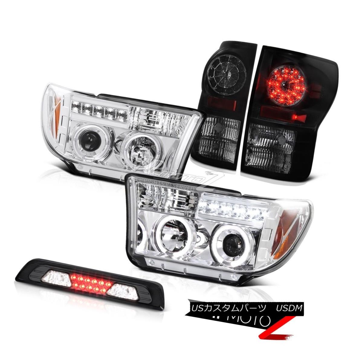 テールライト 07-13 Toyota Tundra SR5 Smoked Third Brake Lamp Headlights Taillights LED Tube 07-13トヨタトンドラSR5スモークサードブレーキランプヘッドライトテールランプLEDチューブ 【並行輸入品】