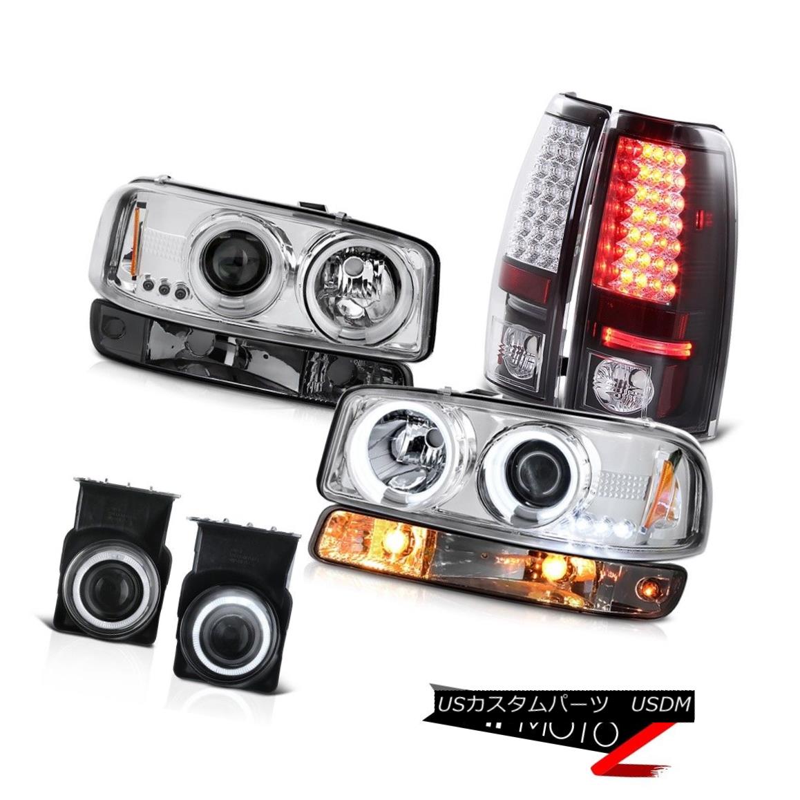 テールライト 03-06 Sierra 6.6L Fog lamps black taillamps smokey turn signal ccfl headlights 03-06シエラ6.6Lフォグランプブラックテールランプスティッキーターンシグナルccflヘッドライト 【並行輸入品】