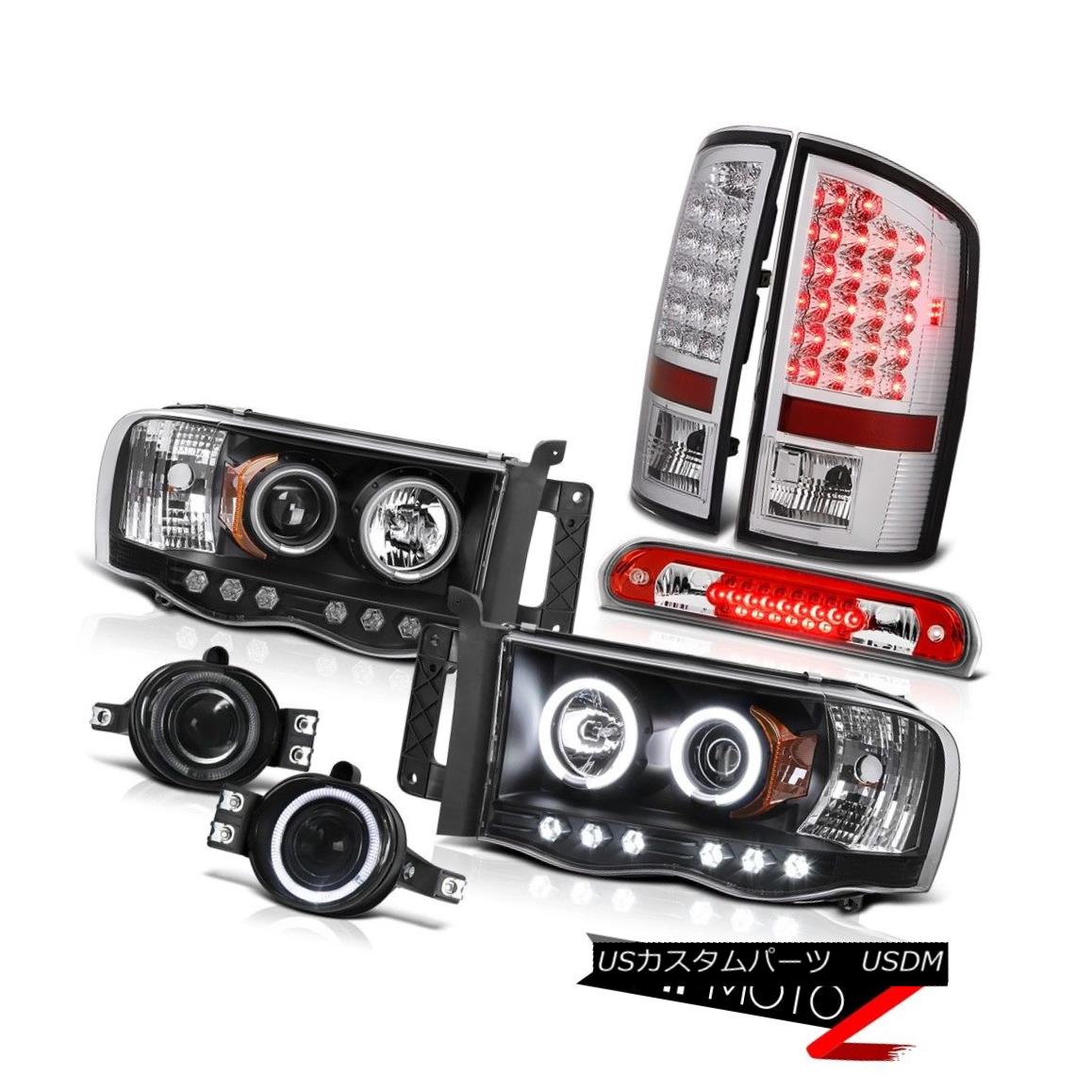 テールライト 02 03 04 05 Ram V8 Black CCFL Headlight LED Tail Lights Fog Wine Red Third Brake 02 03 04 05ラムV8ブラックCCFLヘッドライトLEDテールライトフォグワインレッド第3ブレーキ 【並行輸入品】