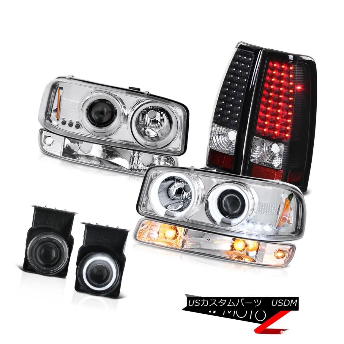 テールライト 03 04 05 06 Sierra 3500HD Fog lights black taillights signal lamp ccfl headlamps 03 04 05 06シエラ3500HDフォグライトブラックテールライト信号ランプccflヘッドランプ 【並行輸入品】