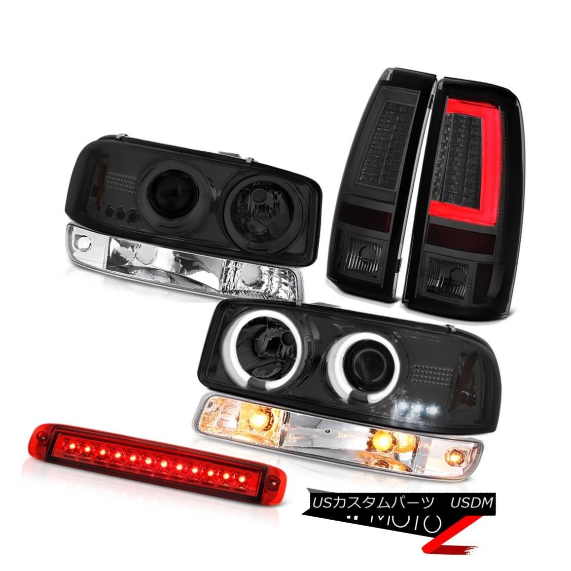 テールライト 99-06 Sierra SL Tail Lamps Red High Stop Light Bumper CCFL Headlamps \
