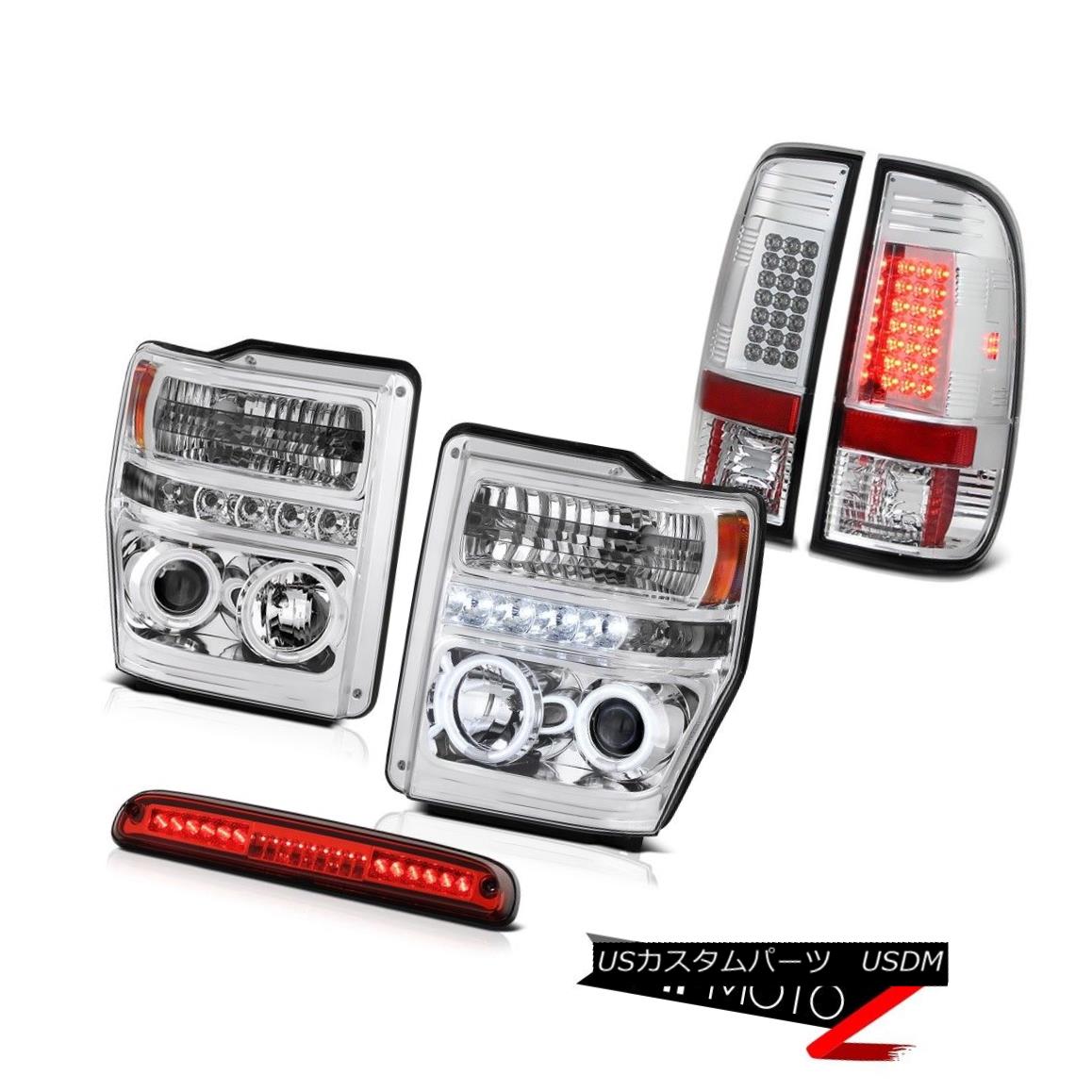 テールライト DRL CCFL Headlights Roof Brake LED Red SMD Tail Lights 2008 2009 2010 Ford F-350 DRL CCFLヘッドライトルーフブレーキLEDレッドSMDテールライト2008 2009 2010 Ford F-350 【並行輸入品】