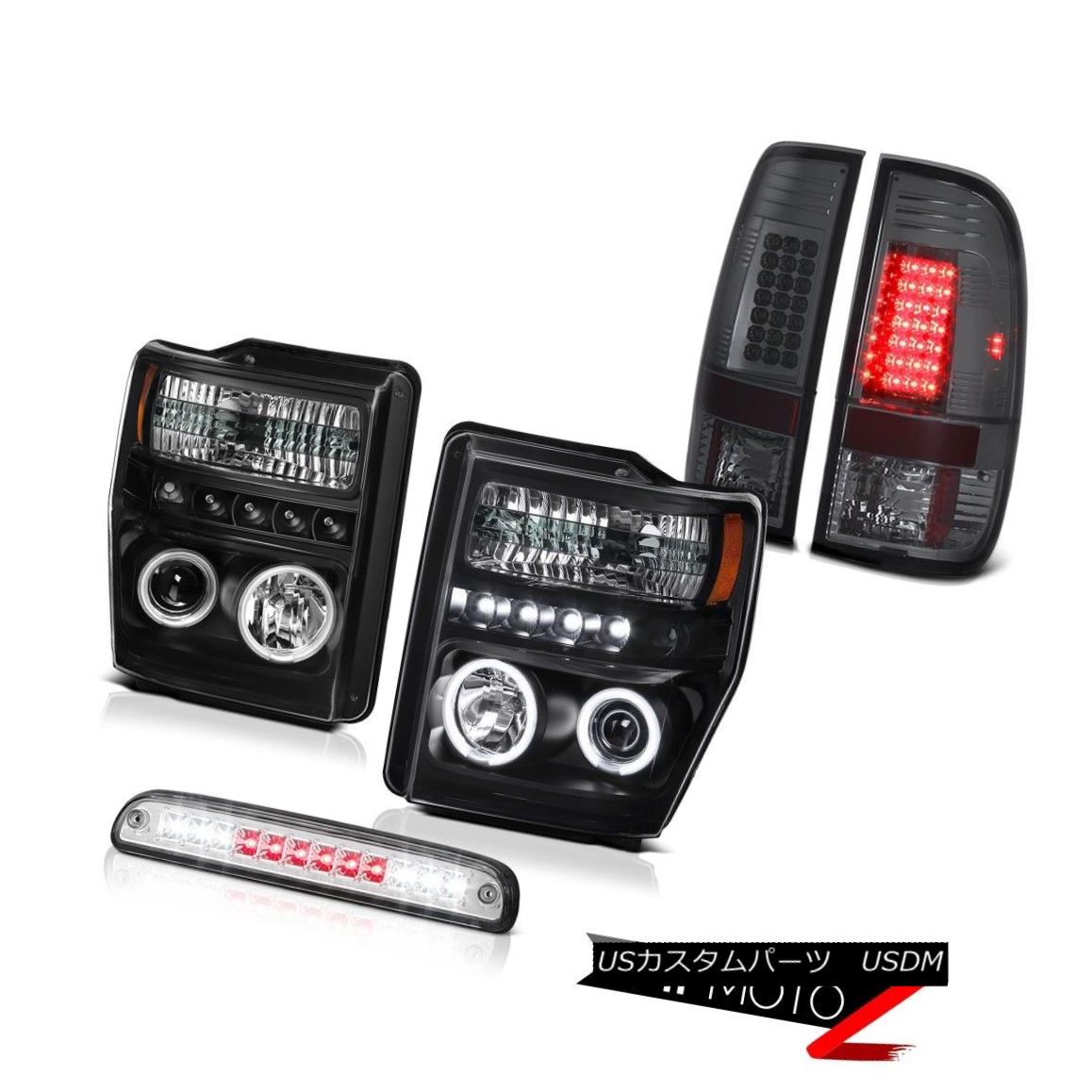 テールライト Angel Eye CCFL Headlamp High Stop LED Chrome Smoke Brake Light 08 09 10 F350 FX4 エンジェルアイCCFLヘッドランプハイストップLEDクロームスモークブレーキライト08 09 10 F350 FX4 【並行輸入品】