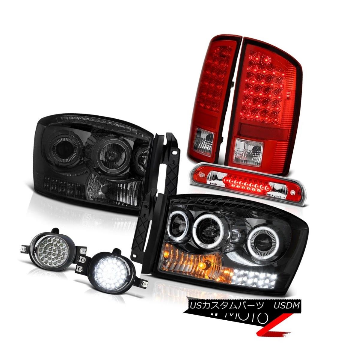 テールライト 07-08 Dodge Ram 1500 WS Headlamps Fog Lamps Red Roof Cab Light Tail \