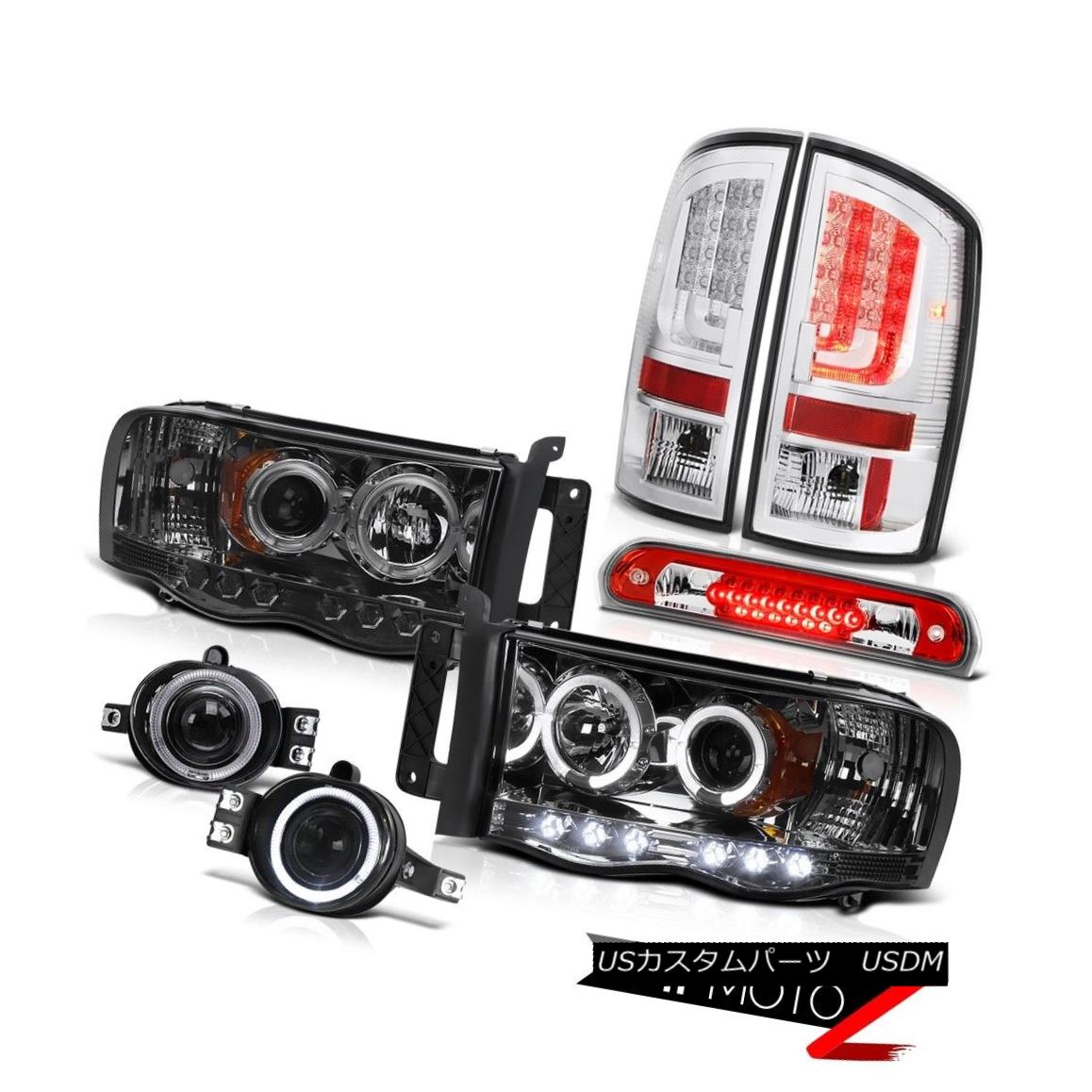 テールライト 02-05 Ram 1500 2500 3500 SLT Chrome Taillights Headlamps Foglamps Roof Cab Lamp 02-05 Ram 1500 2500 3500 SLTクロームテールライトヘッドランプフォグランプルーフキャブランプ 【並行輸入品】