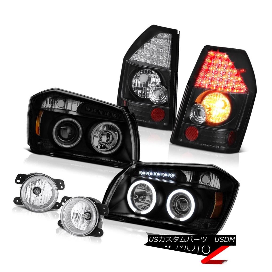 テールライト 05-07 Dodge Magnum Sxt Chrome Fog Lights Raven Black Tail Brake Headlamps SMD 05-07ダッジマグナムSxtクロームフォグライトレイブンブラックテールブレーキヘッドランプSMD 【並行輸入品】