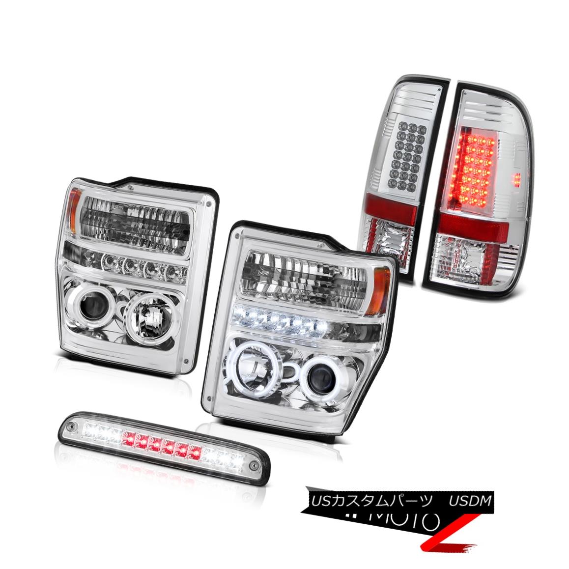 テールライト BRIGHTEST CCFL Rim Headlight Brake Cargo LED Tail Lights 2008 09 10 Ford F250 SD BRIGHTEST CCFLリムヘッドライトブレーキカーゴLEDテールライト2008 09 10 Ford F250 SD 【並行輸入品】