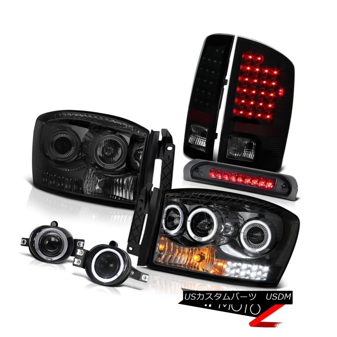テールライト 2007-2009 Dodge Ram 2500 ST Smokey Headlights Fog Lights High STop Lamp Tail SMD 2007-2009 Dodge Ram 2500 STスモーキーヘッドライトフォグライトHigh STOP Lamp Tail SMD 【並行輸入品】