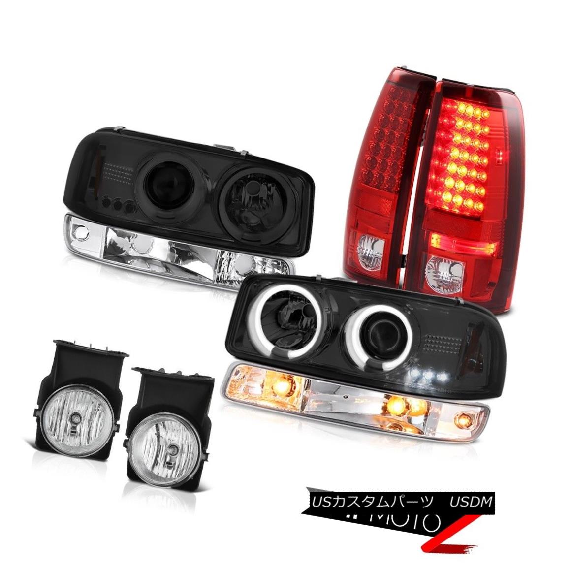 テールライト 2003-2006 Sierra 6.6L Chrome fog lamps tail lights signal lamp ccfl headlights 2003-2006シエラ6.6Lクロームフォグランプテールランプ信号ランプccflヘッドライト 【並行輸入品】