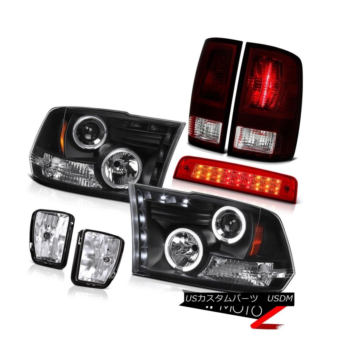 テールライト 13-18 Ram 1500 Lone Star Red Clear 3RD Brake Lamp Foglights Rear Lamps Headlamps 13-18ラム1500ローンスターレッドクリア3RDブレーキランプフォグライトリアランプヘッドランプ 【並行輸入品】