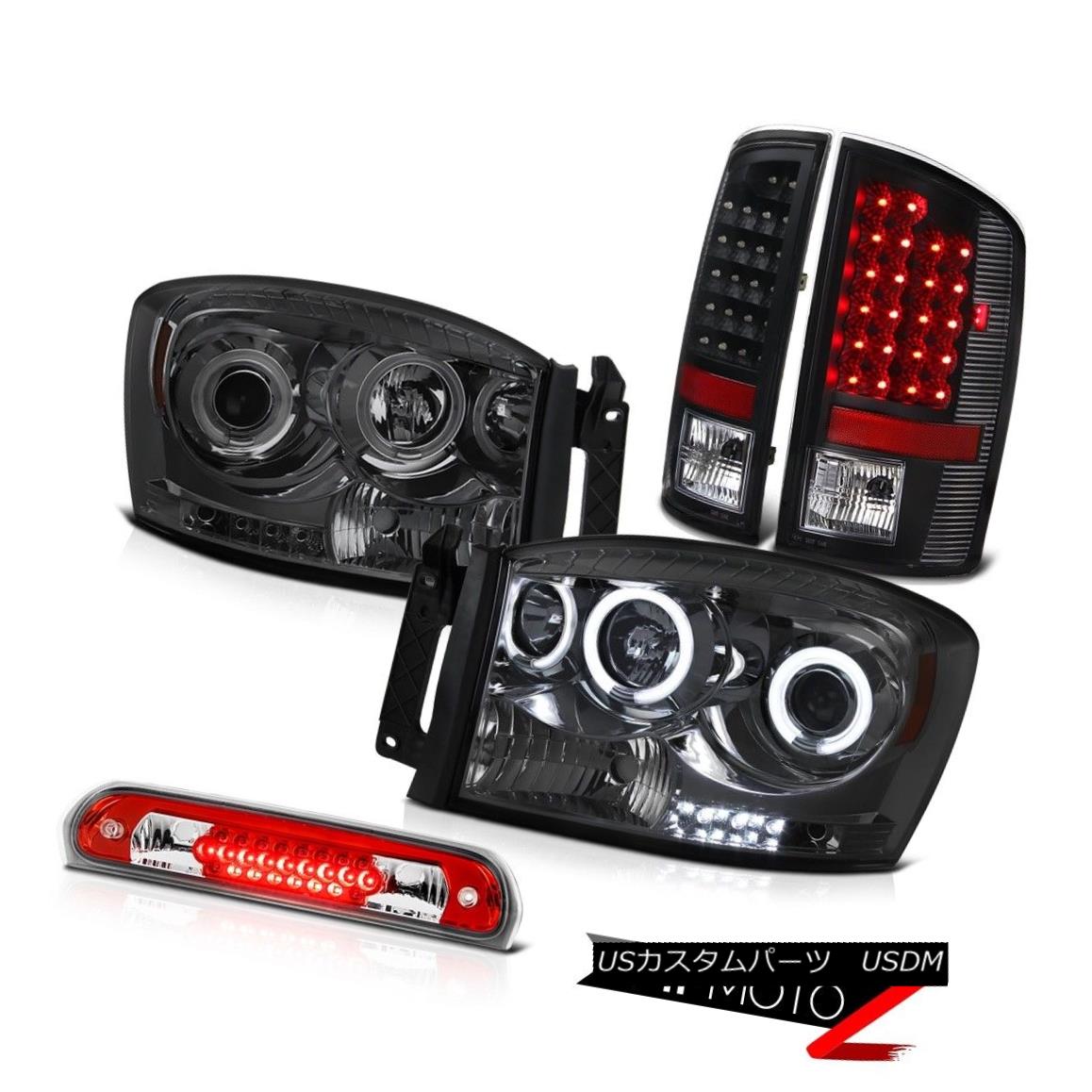 テールライト 2006 Dodge Ram TurboDiesel Projector Black LED Tail Lamps Roof Brake Cargo Lamp 2006ダッジラムターボディーゼルプロジェクターブラックLEDテールランプ屋根ブレーキカーゴランプ 【並行輸入品】|カスタムパーツ WORLD倉庫