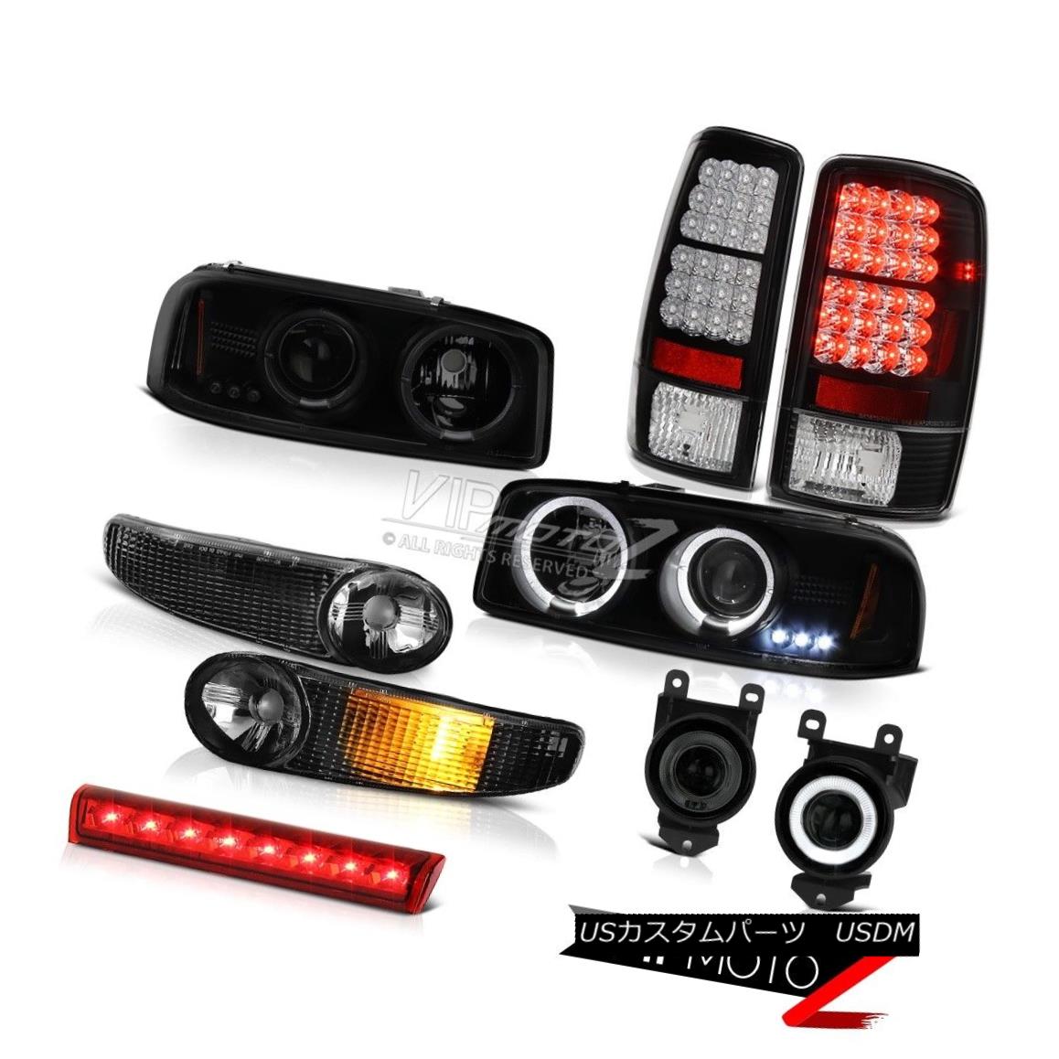 テールライト Halo LED Headlight 2001-2006 Yukon Parking SMD Tail Lamps Bumper Red Third Brake Halo LEDヘッドライト2001-2006ユーコンパーキングSMDテールランプバンパーレッド第3ブレーキ 【並行輸入品】