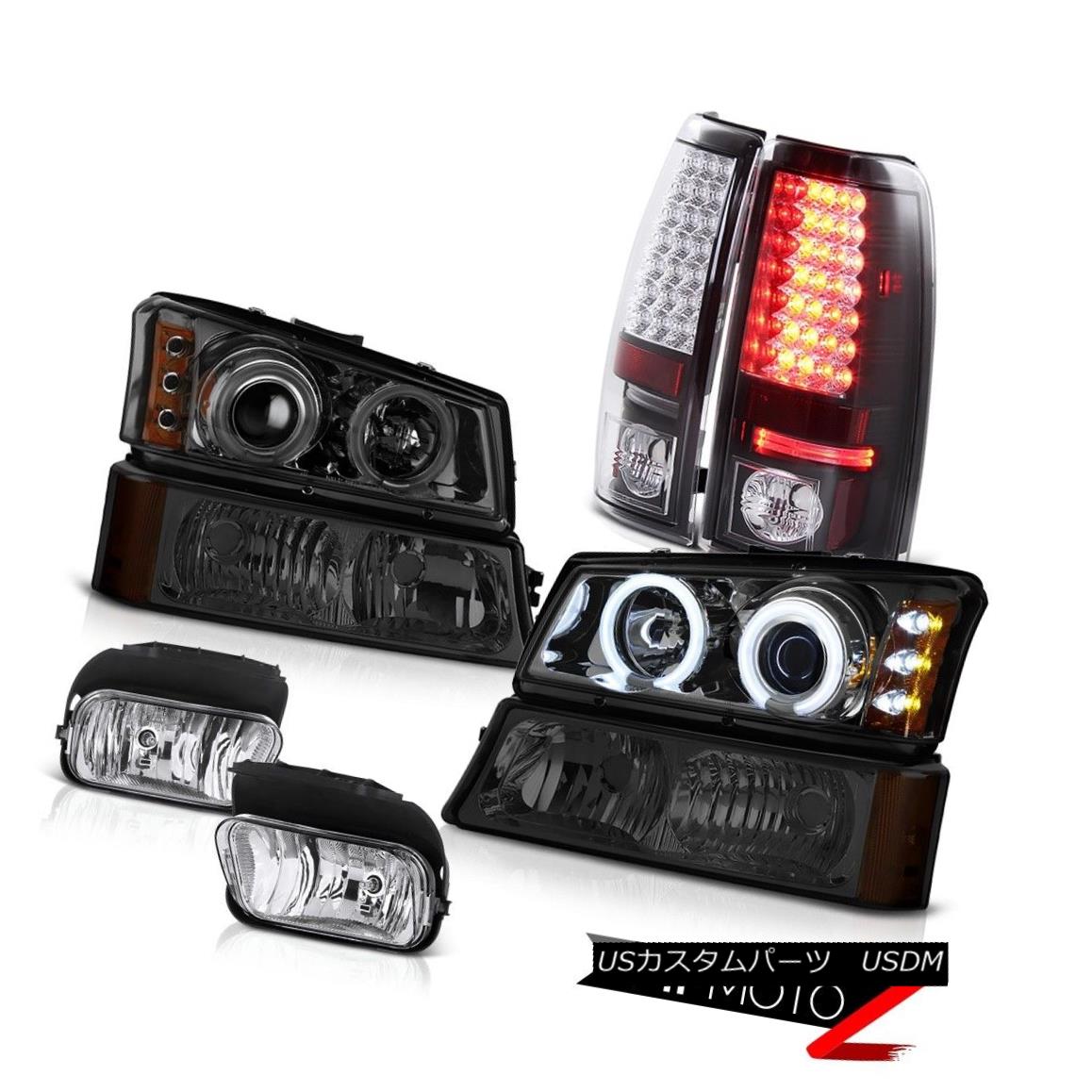 テールライト CCFL Headlight Bumper Black BrakeLight Driving Foglights 2003 2004 Silverado LTZ CCFLヘッドライトバンパーブラックブレーキライトドライビングフォグライト2003 2004 Silverado LTZ 【並行輸入品】