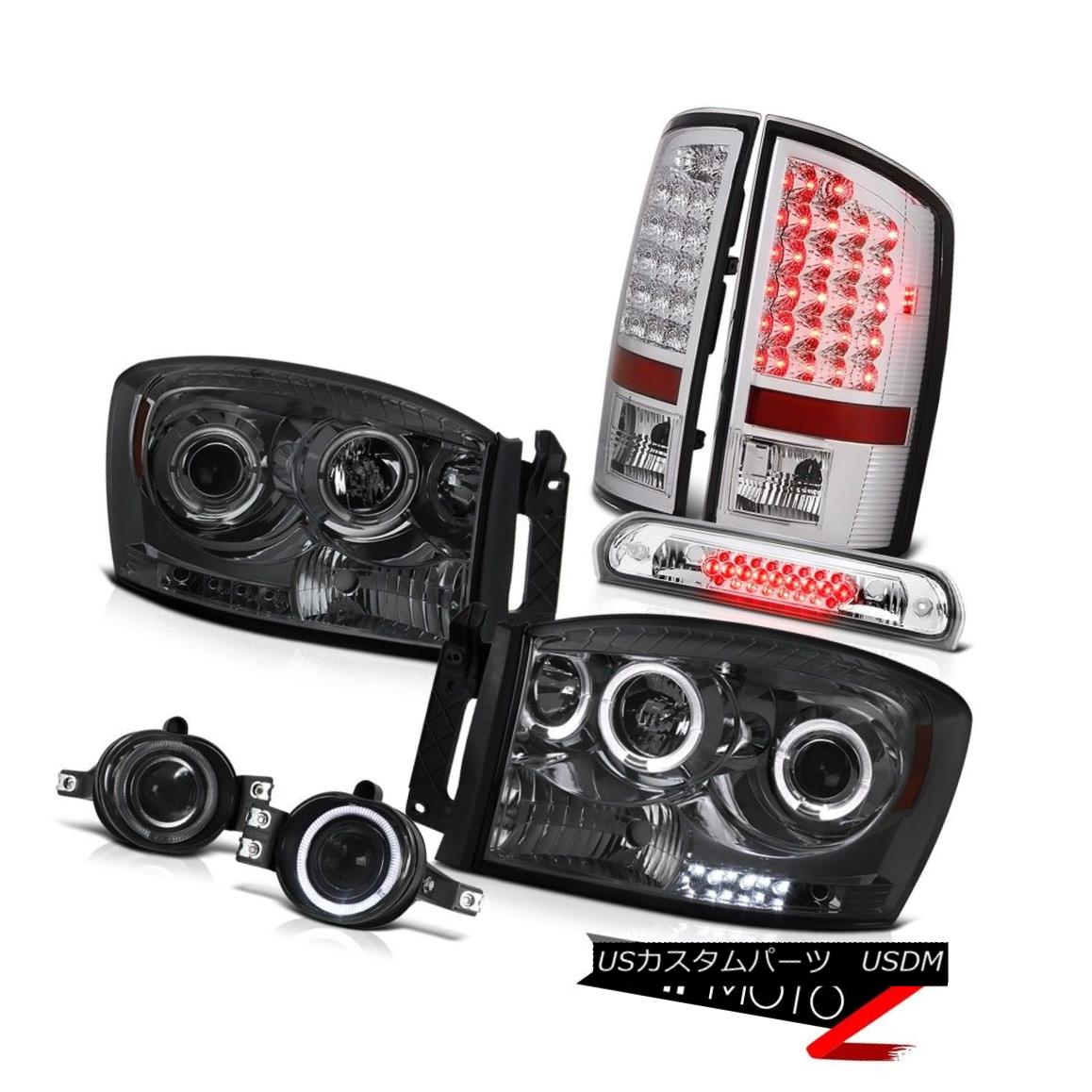 テールライト 2007 2008 Ram ST Smoke Headlights Chrome Tail Lights Foglights Roof LED Clear 2007年Ram ST煙ヘッドライトクロームテールライトFoglightsルーフLEDクリア 【並行輸入品】