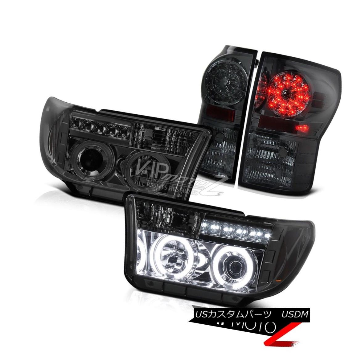 テールライト ^CCFL^ Smoke Halo Projector Headlight+Led Tail Light Toyota Tundra 07-2013 V8 ^ CCFL ^煙プロジェクターヘッドライト+ LedテールライトトヨタTundra 07-2013 V8 【並行輸入品】|カスタムパーツ WORLD倉庫