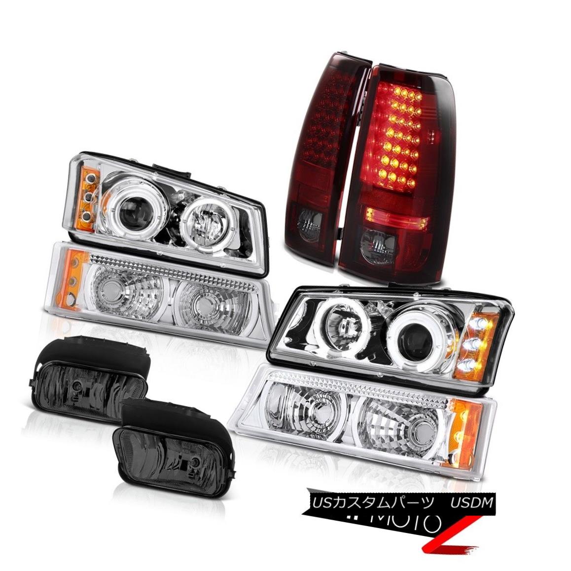 テールライト Euro Halo Projector Signal Rear Tail Light Driving Foglamp 03-06 Silverado 1500 ユーロハロープロジェクター信号リアテールライトドライビングフォグランプ03-06 Silverado 1500 【並行輸入品】