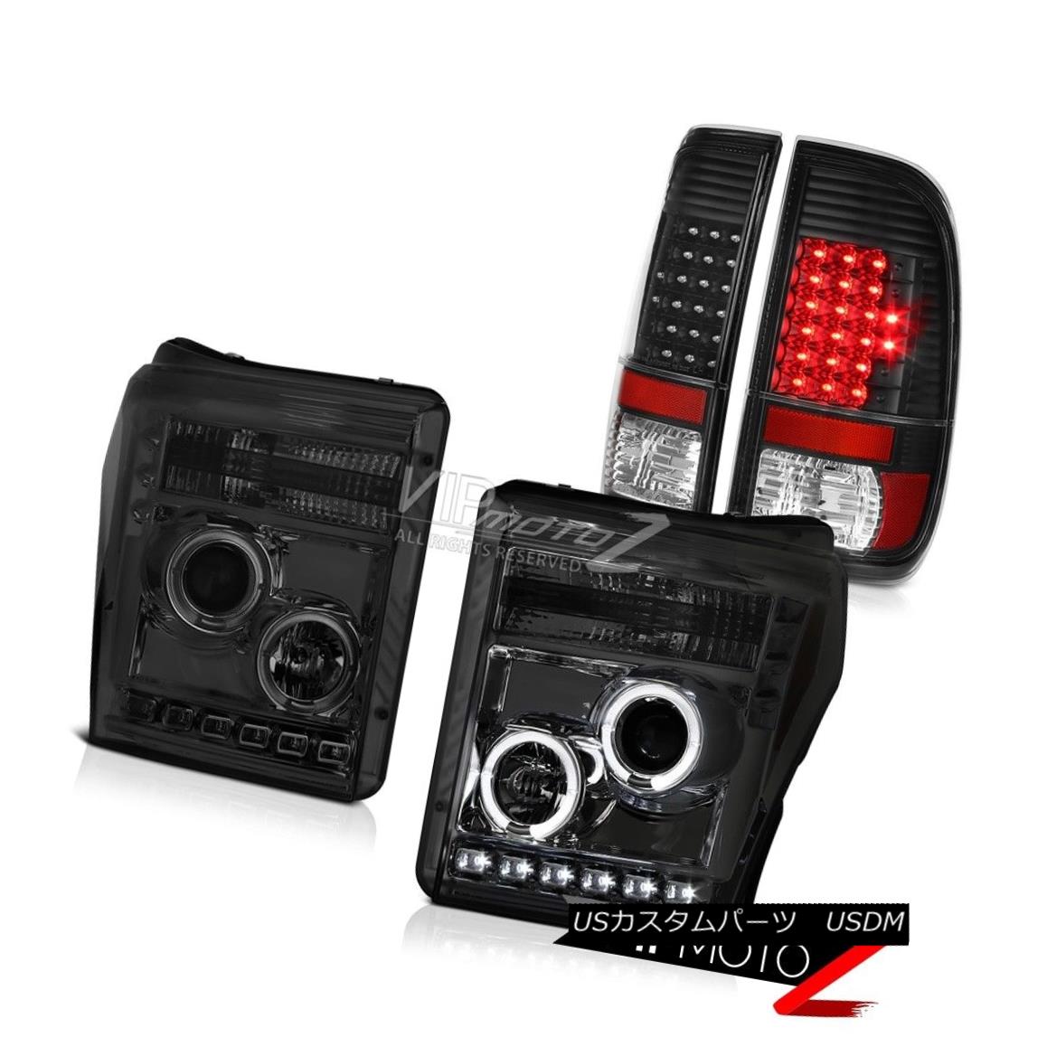 テールライト 2011-2016 F250 King Ranch Raven Black Tail Brake Lights Graphite Smoke Headlamps 2011-2016 F250キングランチレイブンブラックテールブレーキライトグラファイトスモークヘッドランプ 【並行輸入品】｜カスタムパーツ WORLD倉庫