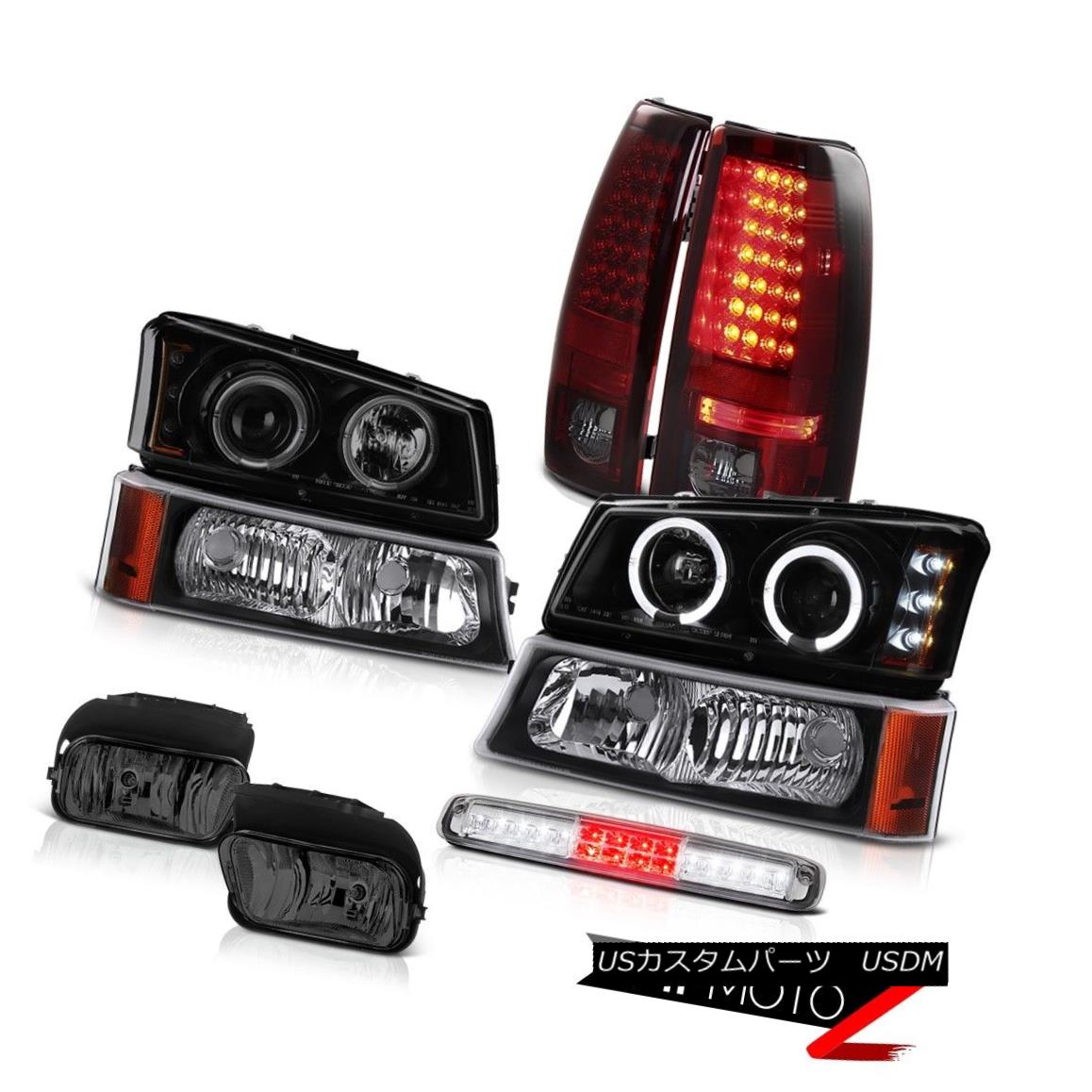 テールライト 03-06 Silverado Fog Lights Raven Black Signal Lamp Roof Cab Headlamps Tail Lamps 03-06シルヴァーラドフォグライトレイヴンブラックシグナルランプルーフキャブヘッドランプテールランプ 【並行輸入品】