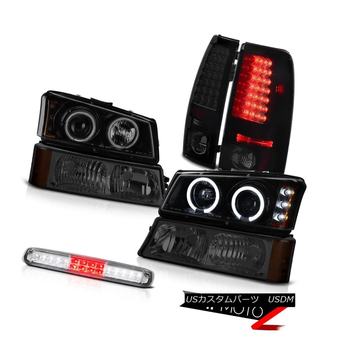 テールライト 03 04 05 06 Chevy Silverado Signal Light Chrome High Stop Headlights Taillamps 03 04 05 06 Chevy Silveradoシグナルライトクロームハイストップヘッドライトテールランプ 【並行輸入品】