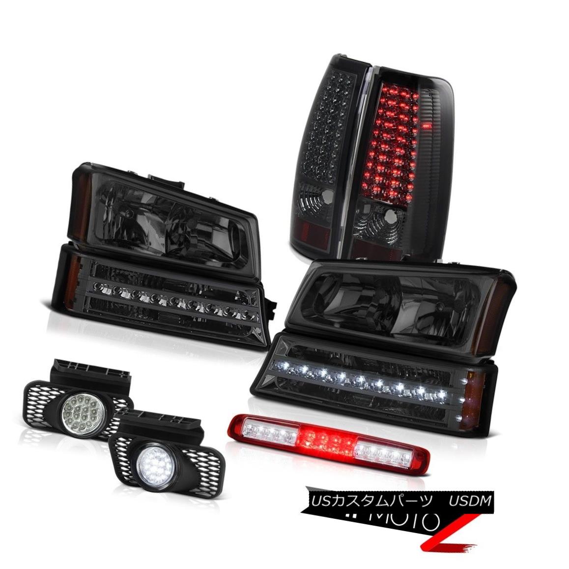テールライト 2003-2006 Silverado Red High Stop Lamp Headlights Fog Lamps Parking Brake Lights 2003-2006シルバラドレッドハイストップランプヘッドライトフォグランプパーキングブレーキライト 【並行輸入品】