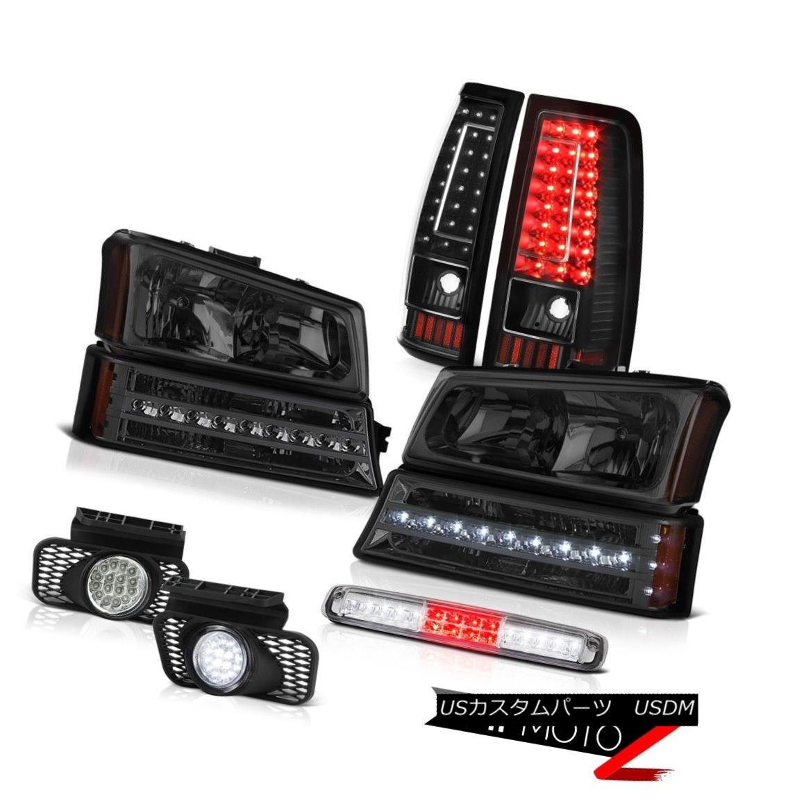 テールライト 03-06 Silverado Chrome Roof Cargo Lamp Fog Lights Tail Smoked Signal Headlamps 03-06 Silverado Chrome Roof Cargo Lampフォグライトテールスモークシグナルヘッドランプ 【並行輸入品】