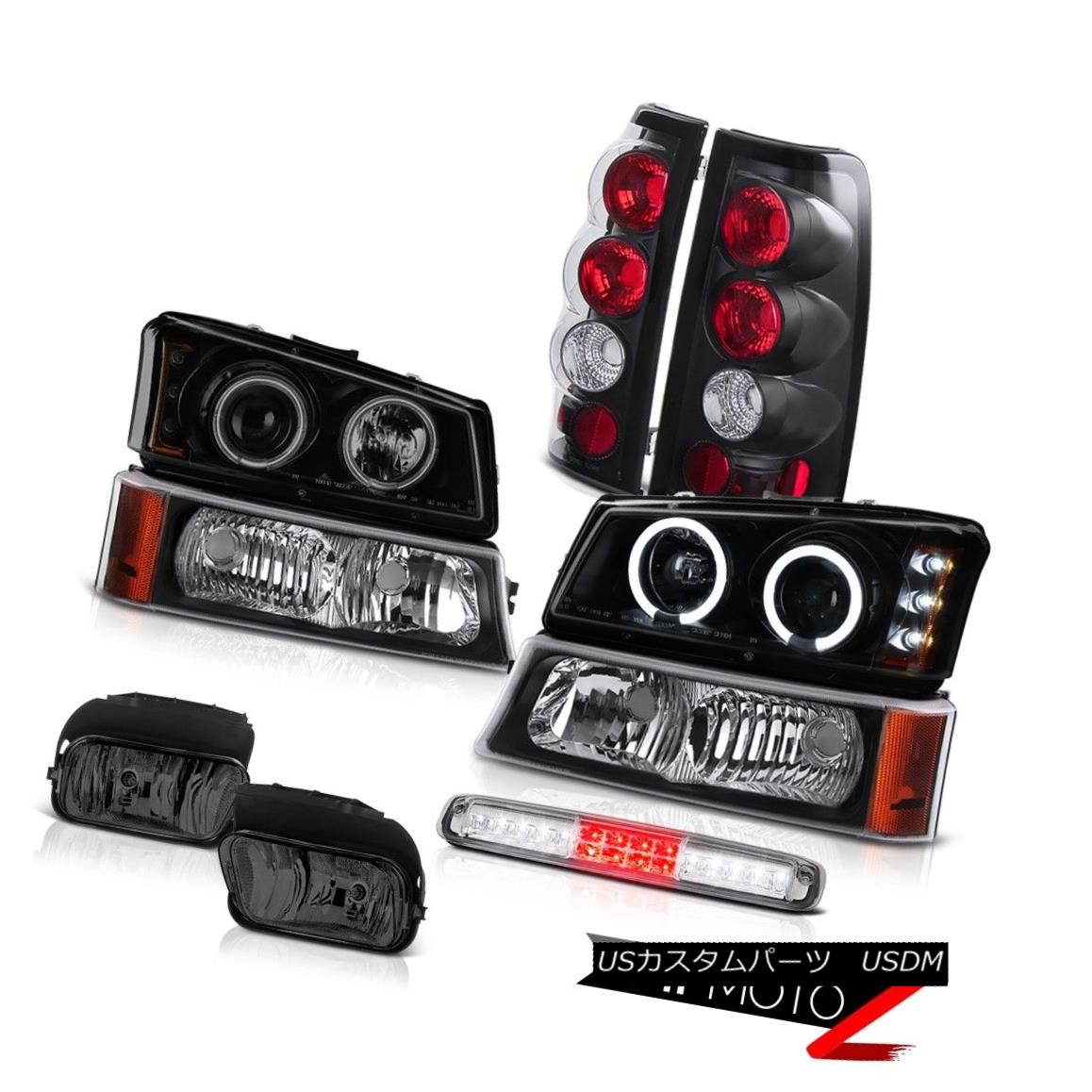 テールライト 03-06 Silverado Smoked Fog Lights Parking Light Roof Brake Headlights Taillights 03-06シルバラードスモークフォグライト駐車場ライトルーフブレーキヘッドライトテールライト 【並行輸入品】