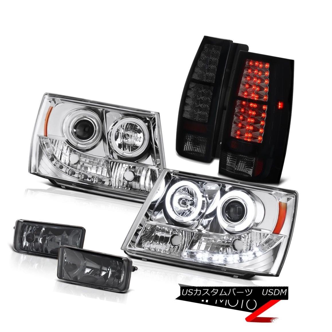 テールライト Black Smoke LED Brake Lamp Fog Light CCFL Angel Eye Headlights Suburban Tahoe ブラックスモークLEDブレーキランプフォグライトCCFLエンジェルアイヘッドライト郊外のタホ 【並行輸入品】|カスタムパーツ WORLD倉庫