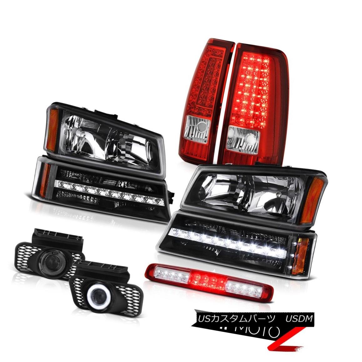 テールライト 03-06 Silverado Red Third Brake Light Foglights Tail Lights Parking Headlamps 03-06シルバラードレッド第3ブレーキライトフォグライトテールライトパーキングヘッドランプ 【並行輸入品】