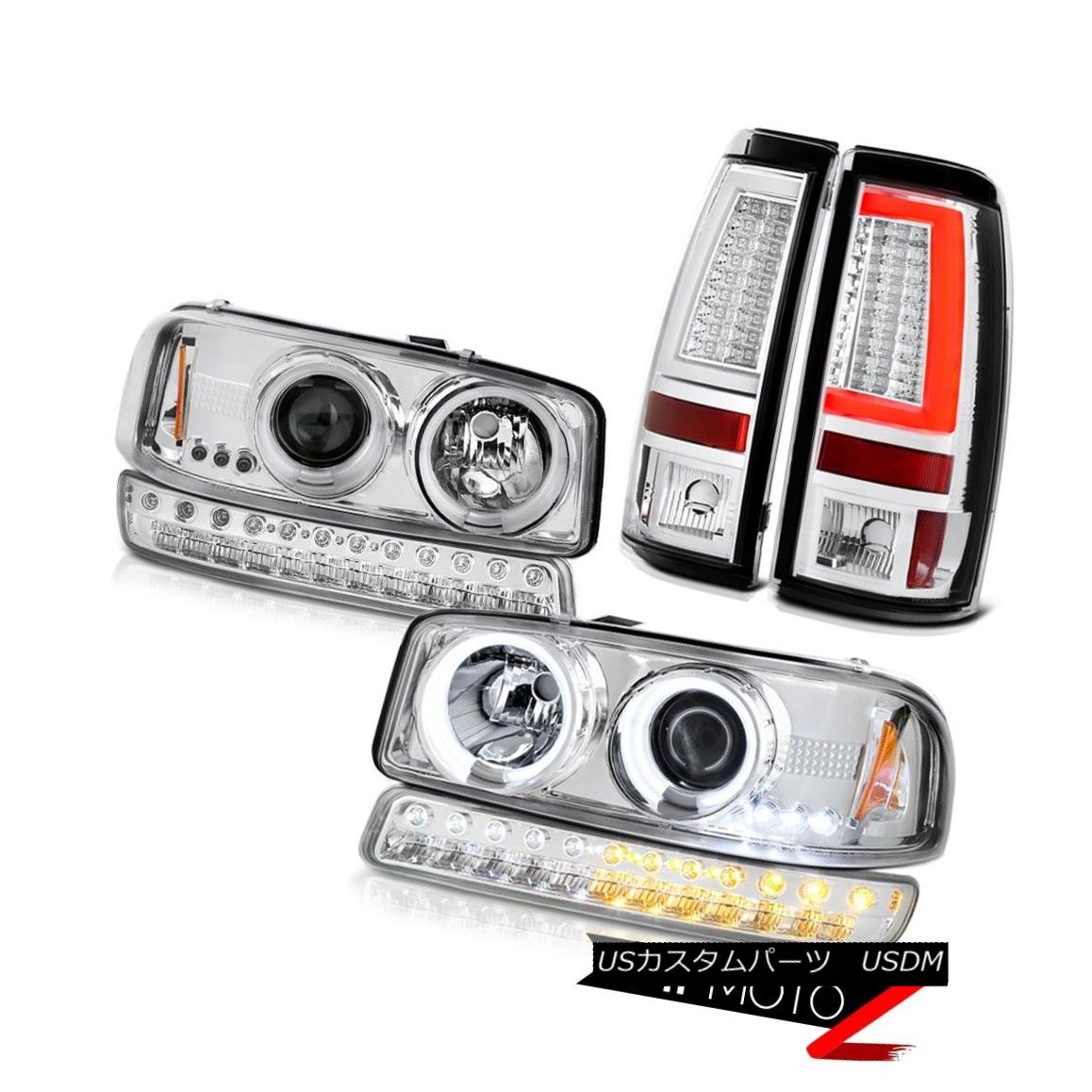 テールライト 1999-2006 GMC Sierra Taillights Signal Lamp CCFL Headlights Halo Ring Halo Rim 1999-2006 GMC Sierraティアライト信号ランプCCFLヘッドライトHalo Ring Halo Rim 【並行輸入品】